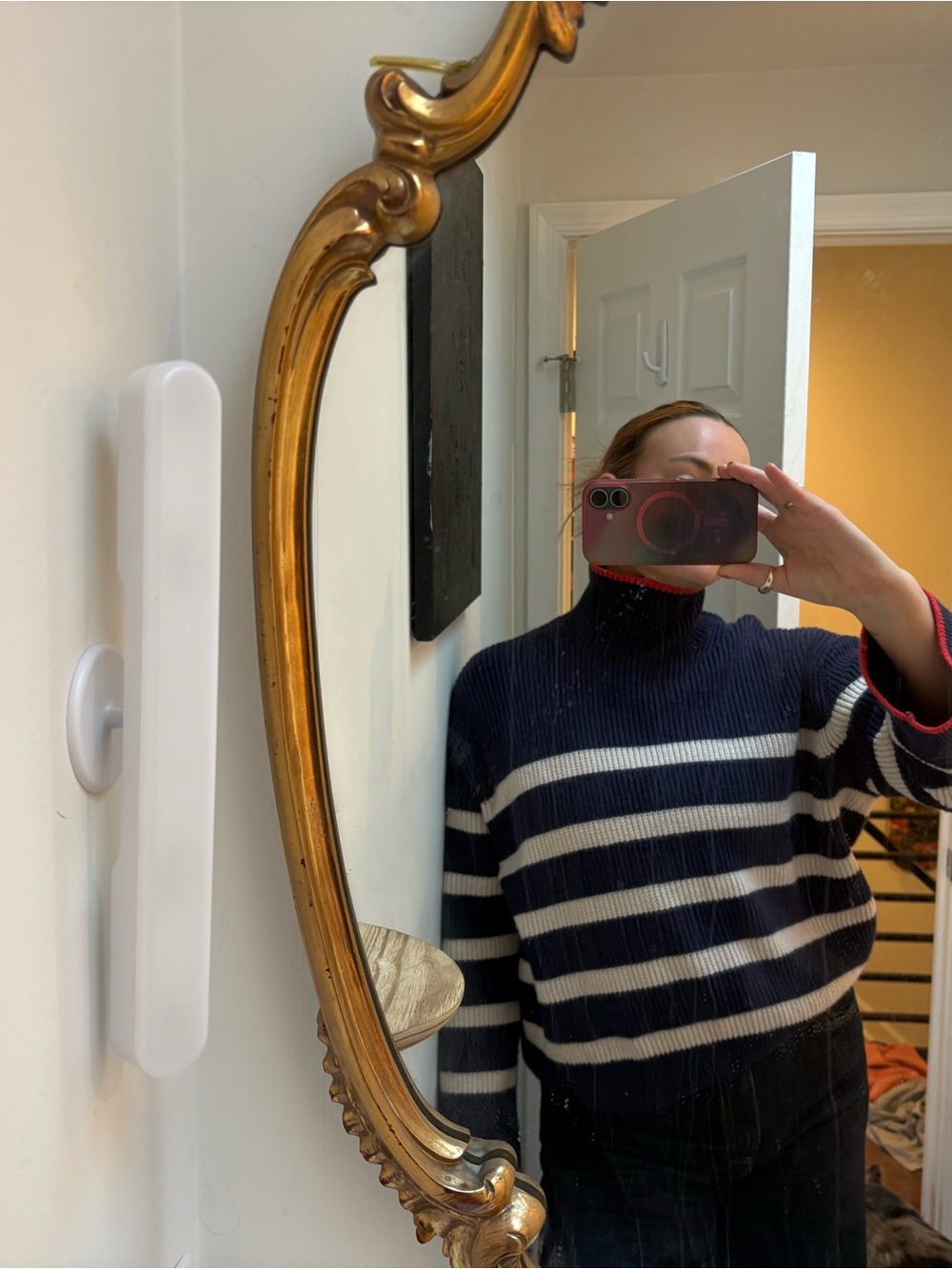 Zara Striped Turtleneck Sweater